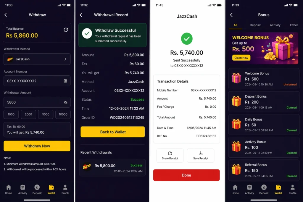 withdraw prove lucky167 game